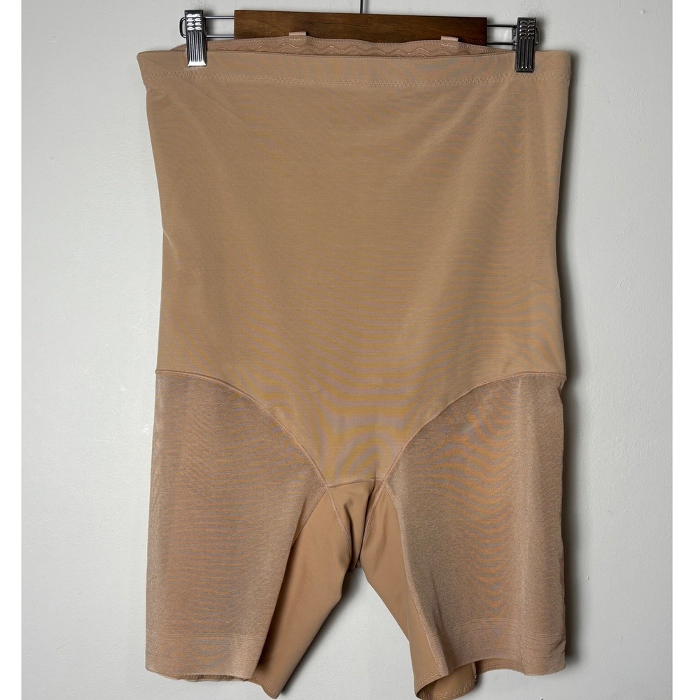 Honey Love Super Power Short Shapewear 1X Beige High Waist Compression Slimming